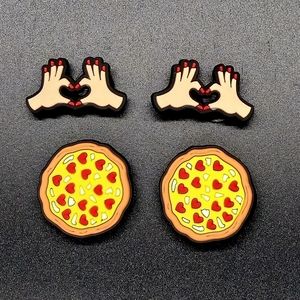 Pizza Croc Charm Bundle (4)
